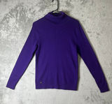 Lauren Ralph Lauren XL Purple Pleated Georgette Long Sleeve Blouse Classic New Photo 0