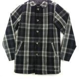 Oakley Women's Coat Wool Button-up Jacket Plaid Gingham Black Gray Size Small Photo 0