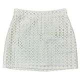 After Market Women’s White Eyelet Mini Skirt Large Photo 0