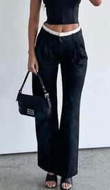 NWT Celebrate Beauty Pants Black Size Medium Photo 0