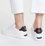 Tory Burch Howell Court leather sneakers Gold Logo Back White 8 Photo 0