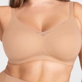 Honeylove NWT Tan Nude Crossover Wireless Bra‎ Photo 0