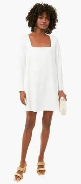 TUCKERNUCK x‎ Cameran Eubanks Wimberly NWT The Middleton Square Neck Dress White Photo 0