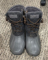 Sperry Charcoal Gray Waterproof Duck Boots Photo 0