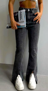 PIRAL Gray Jeans Size XS Photo 0