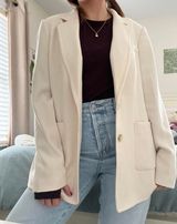 Karl Lagerfeld Cream Blazer Photo 0