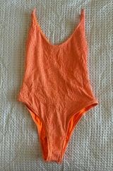 Aerie One Piece Coral Swimsuit Photo 0