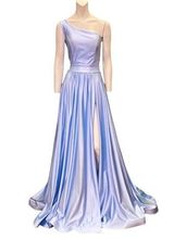 Jessica Angel One Shoulder A-Line Sleeveless Gown Style 770 Sky Blue Size Small Photo 0