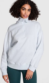 PINK by Victoria’s Secret Pullover Sweatshirt Size 2XL XXL Powder Baby Blue NWT Photo 0