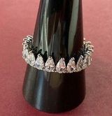 Bomb Party RBP5895 “Lively Experiences” Diamond CZ on Rhodium Size 11 Ring NWT Photo 0