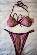 Strawberry MilkMob Bikini Set Top Medium Bottoms Large Photo 0