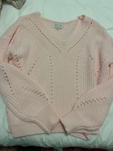 Francesca's Light Pink Sweater Photo 0