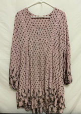 Altar’d State Long Sleeve Babydoll Dress Size Medium Photo 0