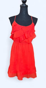 Vintage Y2K American Eagle red ruffle mini dress Size Medium 🌸 Photo 0