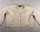 American Eagle Ivory Large Chunky Knit Cardigan Photo 0
