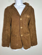 Vintage BOSS Hugo‎ Boss Corduroy Blazer Brown Ribbed Velvet Jacket Sz S Photo 0