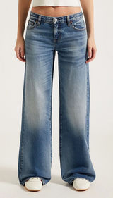 PacSun Casey Low-Rise Baggy Jeans Medium Indigo Photo 0