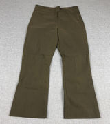 MM.LaFleur Pants Womens 12 Green Cropped Twill Stretch Dress Work Office Photo 0