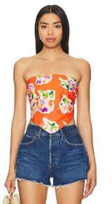 Rays for Days Ivy Top‎ Medium Tropical Hawaii Spring Summer Floral Maximalist Photo 0
