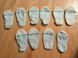 Stance Women Medium No Show Socks Lot of 5 Pairs White Striped Super Invisible Photo 0