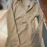 Chic Beige Long Sleeve Blazer Photo 0