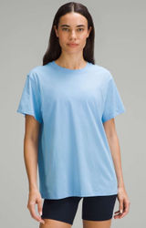 Lululemon All Yours Blue Cotton Women’s Short Sleeve T-Shirt Photo 0