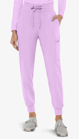 MEDCOUTURE‎ Insight Womens Jogger Scrub Pants Lilac Cargo Pockets Drawstring XL Photo 0