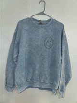 Gildan Oversized Sweatshirt Smiley Face Photo 0
