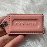 2” COACH Pink Fob Bag Charm Hang tag Hangtag Photo 0