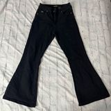 STAG Black Flare Jeans Women’s Size 7 Low Rise Stretch Y2K Retro Bootcut Pants Photo 0
