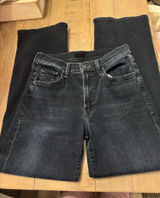 MOTHER Size 26 Dark Denim Jeans Mid Rise Rambler Ankle Photo 0