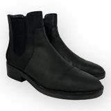 Cole Haan Womens size 6 B Reid Waterproof Leather Bootie Ankle Boot Black w22340 Photo 0
