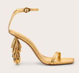 Cult Gaia Sunella Sandal Gold Color Size 39 EU/ 9 US Photo 0