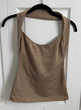 Gold Halter ZARA Top Photo 0