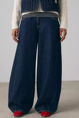 Levi’s Super Baggy Barrel Dark Wash Denim Jean Women’s 25x30 MSRP $110 Photo 0