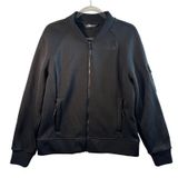 The North‎ Face Kelana Bomber Jacket Black Diamond Quilted Fleece Womens L Zip Photo 0
