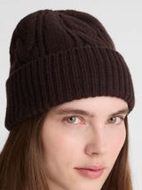 Madewell Chunky Cable-Stitch Beanie in brown Photo 0