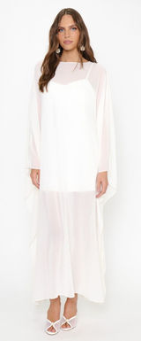 Show Me Your Mumu Olsen Caftan Size XXS white ivory nwot Photo 0