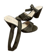 Sole‎ Society Heels Womens Size 7 Green Strappy Block Heel Wrap Sandals Open Toe Photo 0