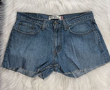 Levi’s 559 Relaxed Cut From Mens Jeans Faded Blue Denim Cut Offs Photo 0