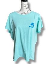 Jimmy Buffett's Margaritaville Light Aqua 2-Sided Graphic T-shirt Women's 2XL Photo 0