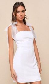 White Mini Dress Lulus Photo 0