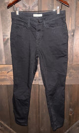 Signature Levi Strauss Jeans Women's 10 Short Black‎ Mid-Rise Skinny 30x28 Photo 0