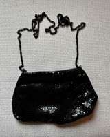 Lulu Townsend Metal Mesh Crossbody Bag Small Black Evening Clutch‎ Glam Photo 0