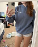 Light Blue White Fox Hoodie Photo 0
