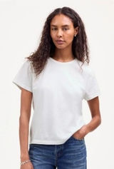 Madewell Top Womens 2XS White Crewneck T Shirt Cotton Jersey Tee Basic NS581 Photo 0