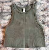 90 Degrees by Reflex Seamless Rib Tank - Sage Green S Photo 0