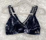 Vs Pink Black White Marble Strappy Sports Bra Activewear Gym Lounge Workout Photo 0