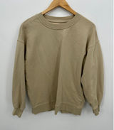 Lululemon Perfectly Oversized Crewneck Sweatshirt Tan Khaki Women Size 8‎ Photo 0