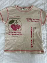 Cute cherry urban outfitters baby doll top Photo 0